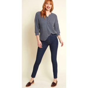 Modcloth Karaoke Seamstress Zipped Skinny Jeans